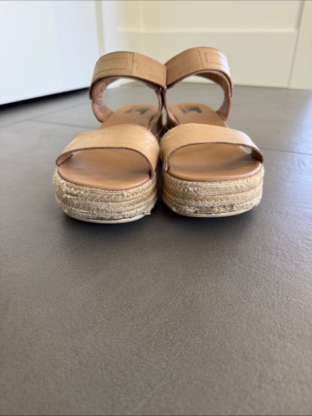Sorel Tan Platform Espadrille Sandals - Picture 3 of 5